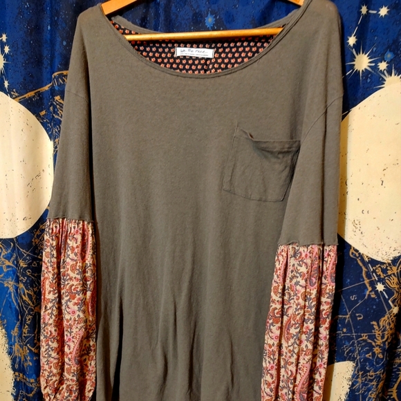 Free People Billow Sleeve Top-Large - Picture 1 of 6